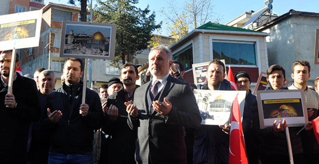 Ayvacık'ta Halk Kudüs için Ayağa Kalktı