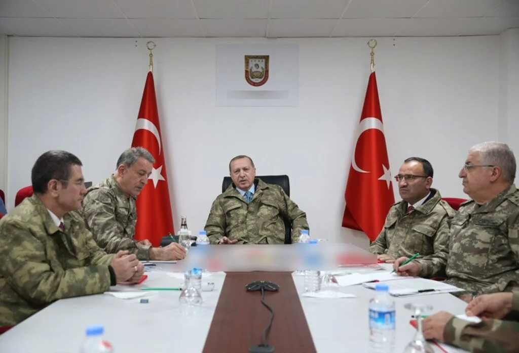 Cumhurbaşkanı Erdoğan, Zeytin Dalı Harekât Merkezi’ni Ziyaret Etti