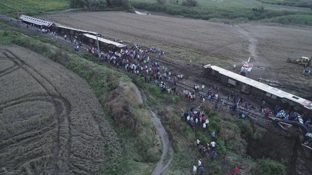 Tekirdağ Çorlu'da tren kazası