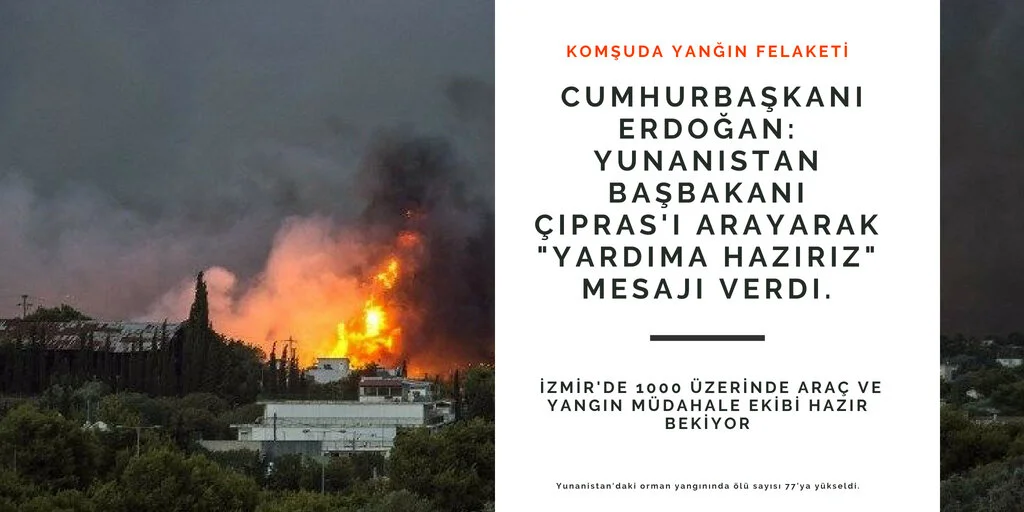 YUNANISTAN'DA YANĞIN FELAKETİ