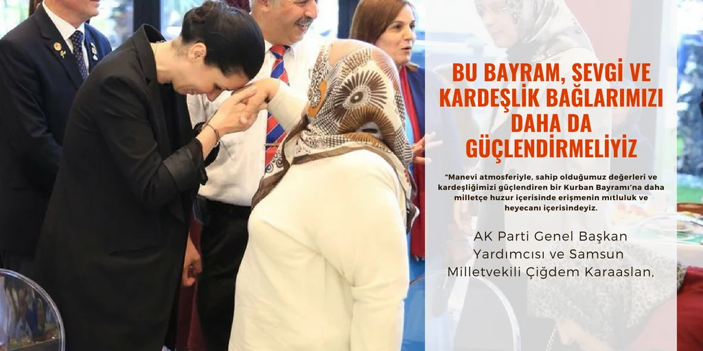 Çiğdem Karaaslan, Kurban Bayramı dolayısıyla bir mesaj yayımladı.