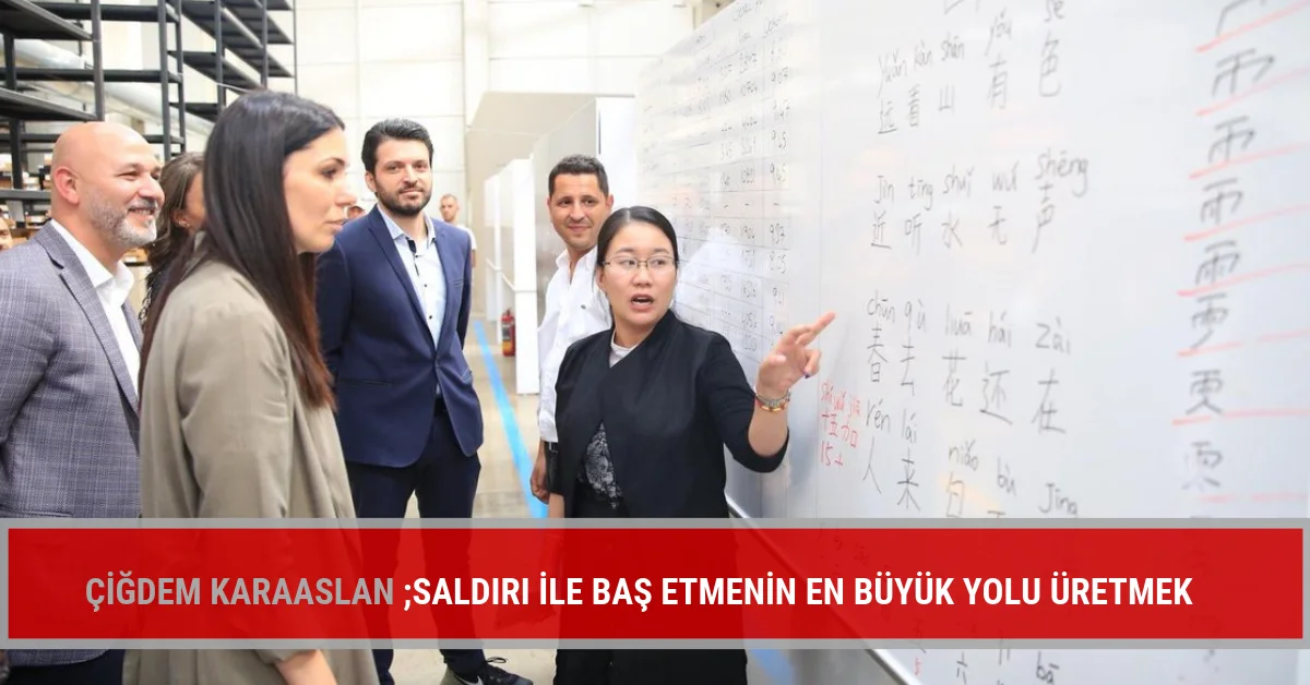 KARAASLAN ;Saldırı ile baş etmenin en büyük yolu üretmek