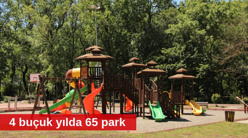 Atakum’da 4 buçuk yılda 65 park