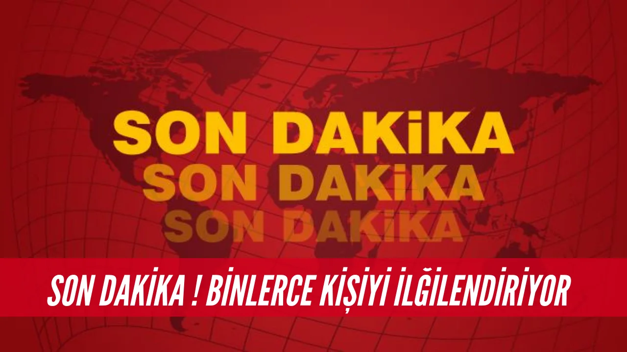 Binlerce kişiyi ilgilendiren Haber