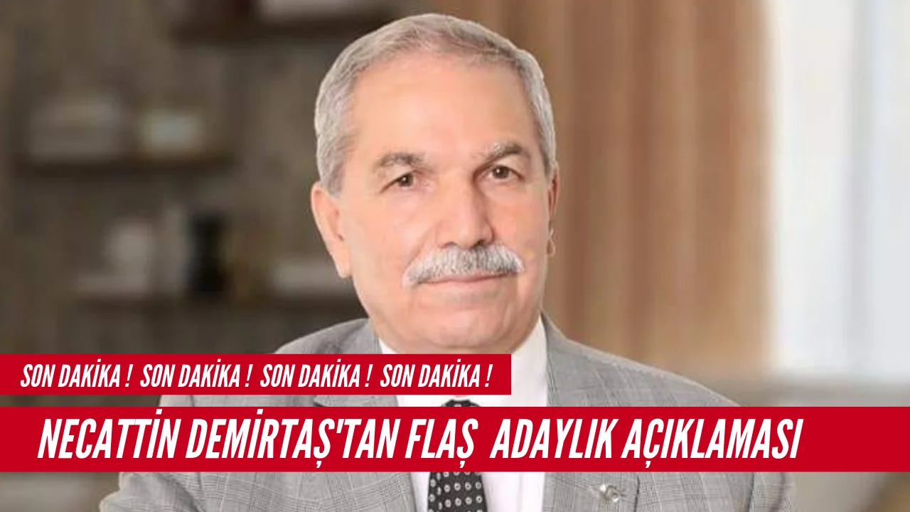 Son Dakika ! DEMİRTAŞ'tan  Adaylık Açıklaması