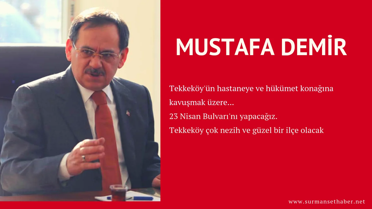 Mustafa Demir, Tekkeköy'de esnaf ve vatandaşla buluştu