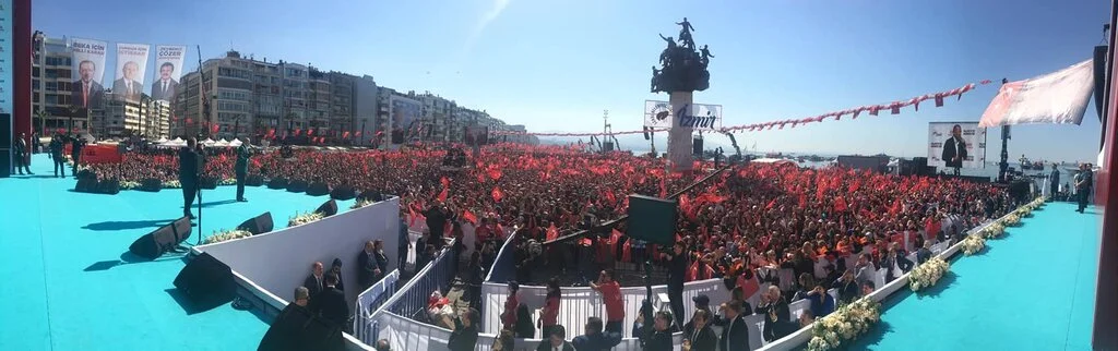 Cumhur ittifakı AK Parti ve MHP'nin İzmir mitinginde coşku zirve yaptı!
