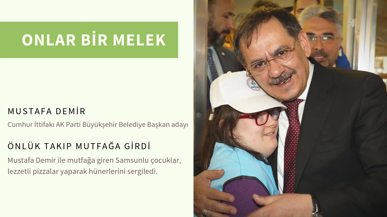 Demir, melek yüzlü çocuklarla pizza yaptı