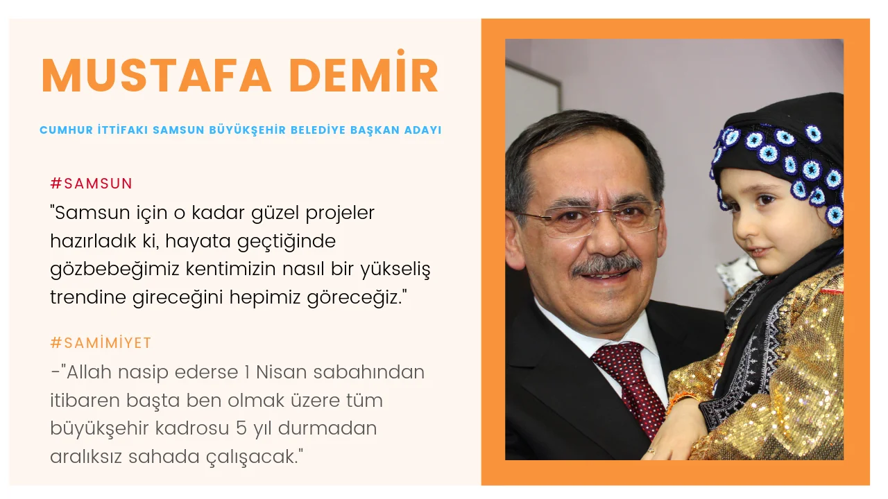 DEMİR,"Samsun heyecanımızı hiç kaybetmeyeceğiz"