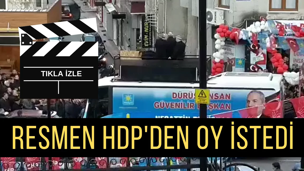 DEMİRTAŞ'IN SKM AÇILIŞINDA HDP'DEN OY İSTEDİ