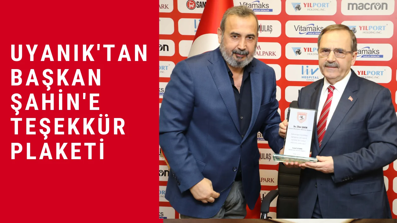 Zihni Şahin'e Samsunspor'dan Plaket