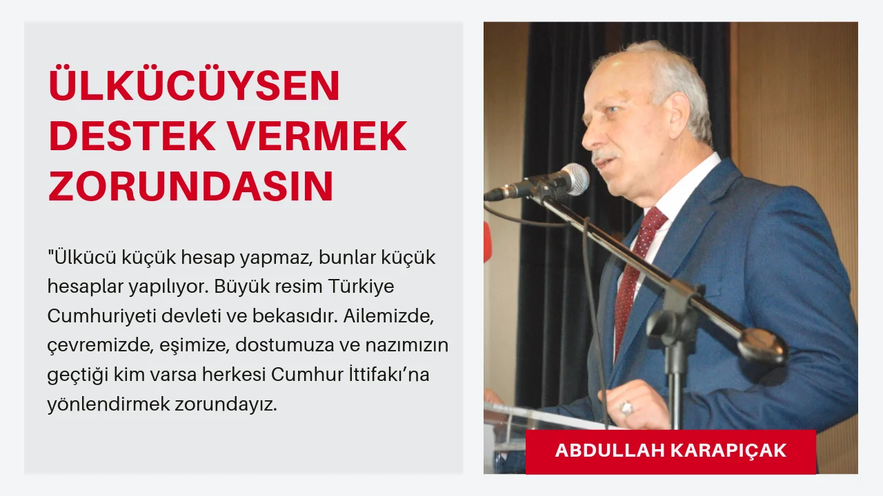 KARAPIÇAK ;ÜLKÜCÜ KÜÇÜK HESAP YAPMAZ