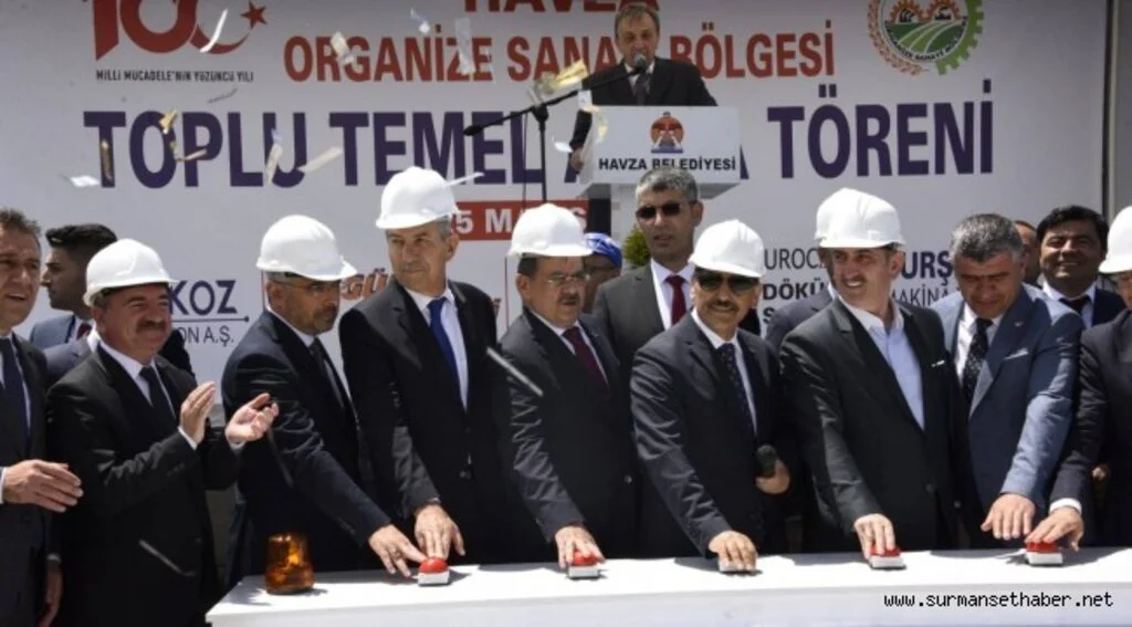 Havza'da tarihi gün, 5 fabrikanın temeli atıldı... 