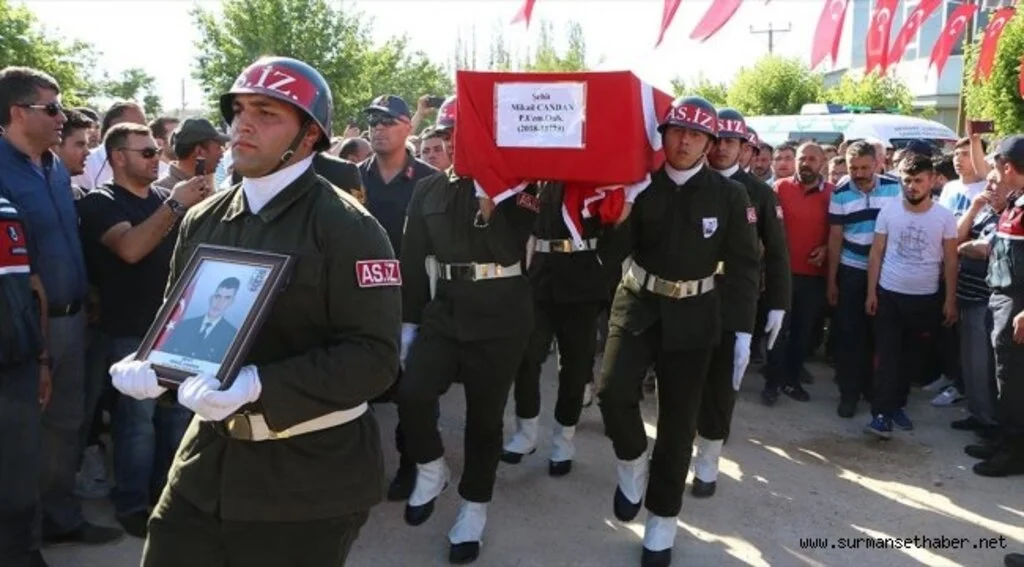 Şehit Candan, son yolculuğuna uğurlandı