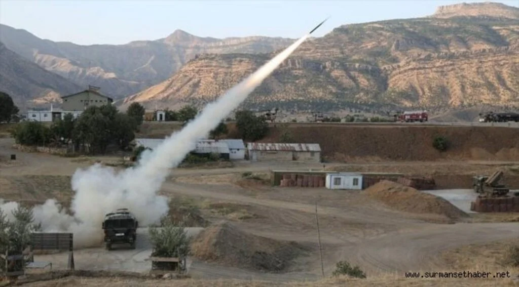  PKK hedefleri Yoğun Ateş ateş altına alındı