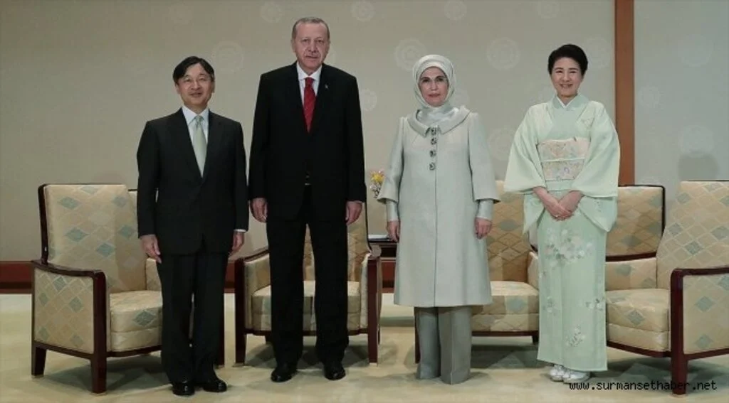 Cumhurbaşkanı Erdoğan Japon İmparatoru Naruhito ile görüştü