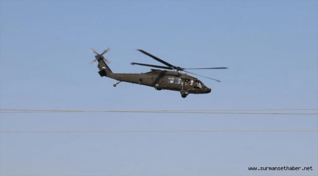 Fırat'ın doğusunda ilk ortak helikopter uçuşu