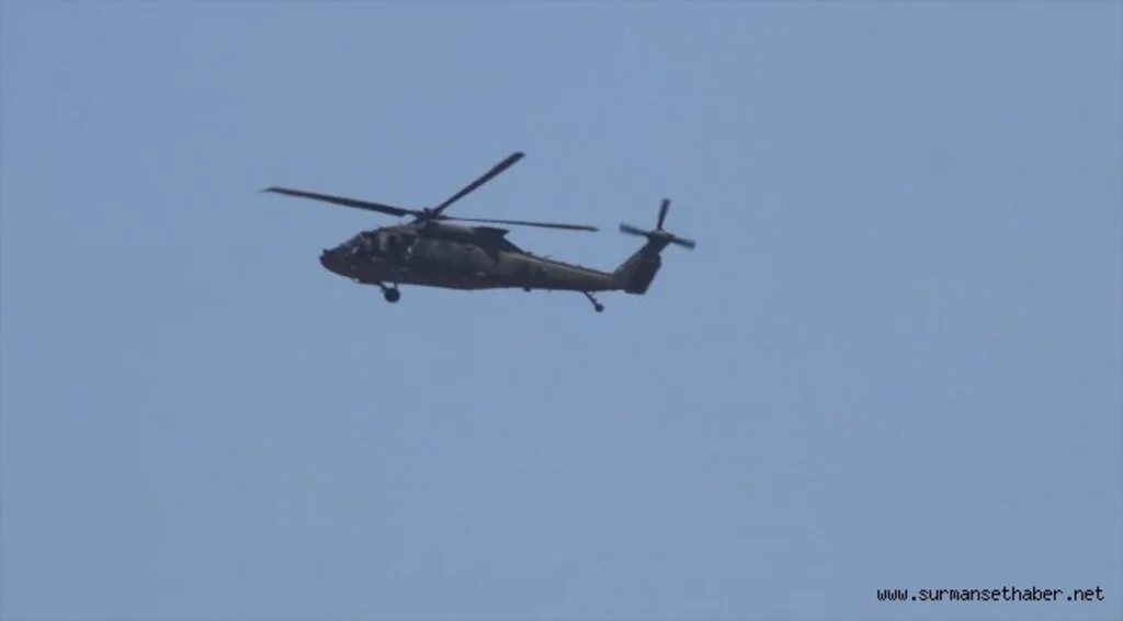 Fırat'ın doğusunda üçüncü ortak helikopter uçuşu