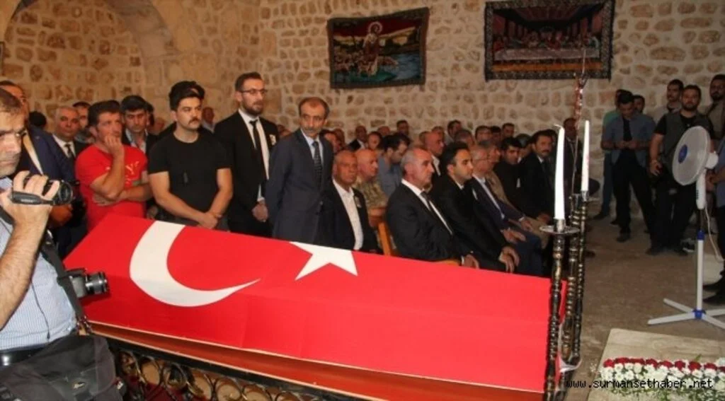 PKK'lı teröristlerce katledilen Süryani için kilisede tören