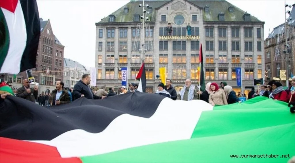 Hollanda'da İsrail protestosu