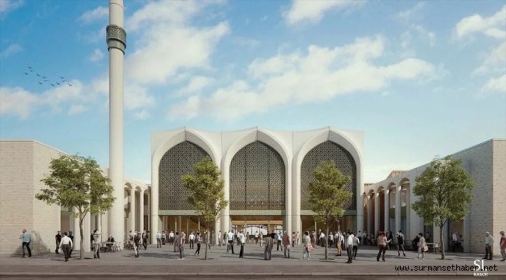Almanya'da 2 bin kişilik cami ve külliye projesi tanıtıldı
