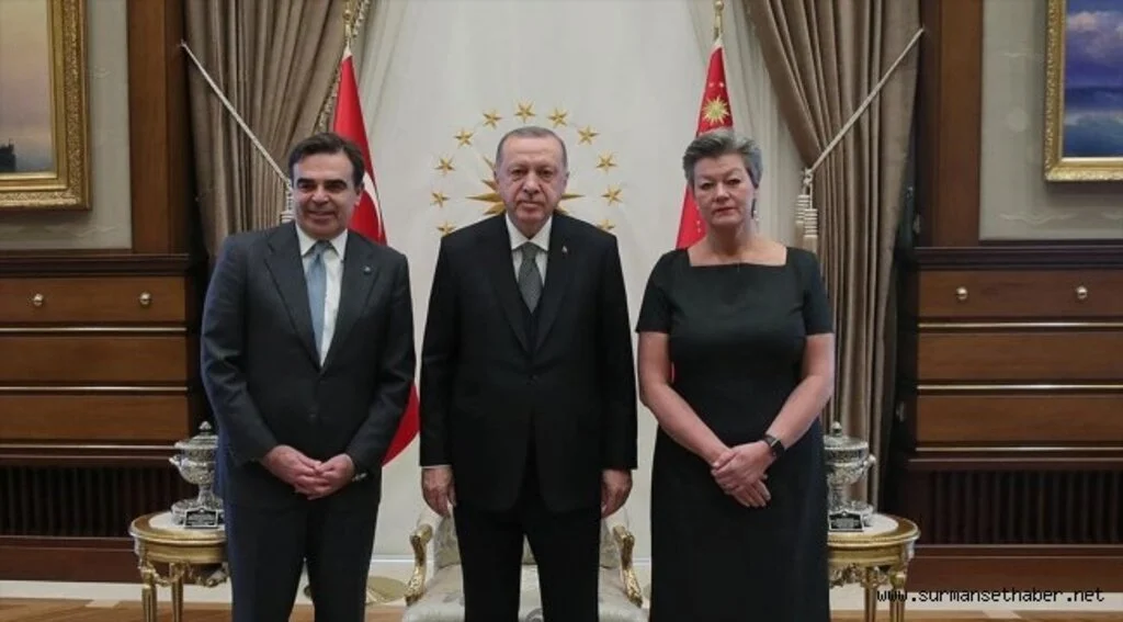 Cumhurbaşkanı Erdoğan AB heyetini kabul etti