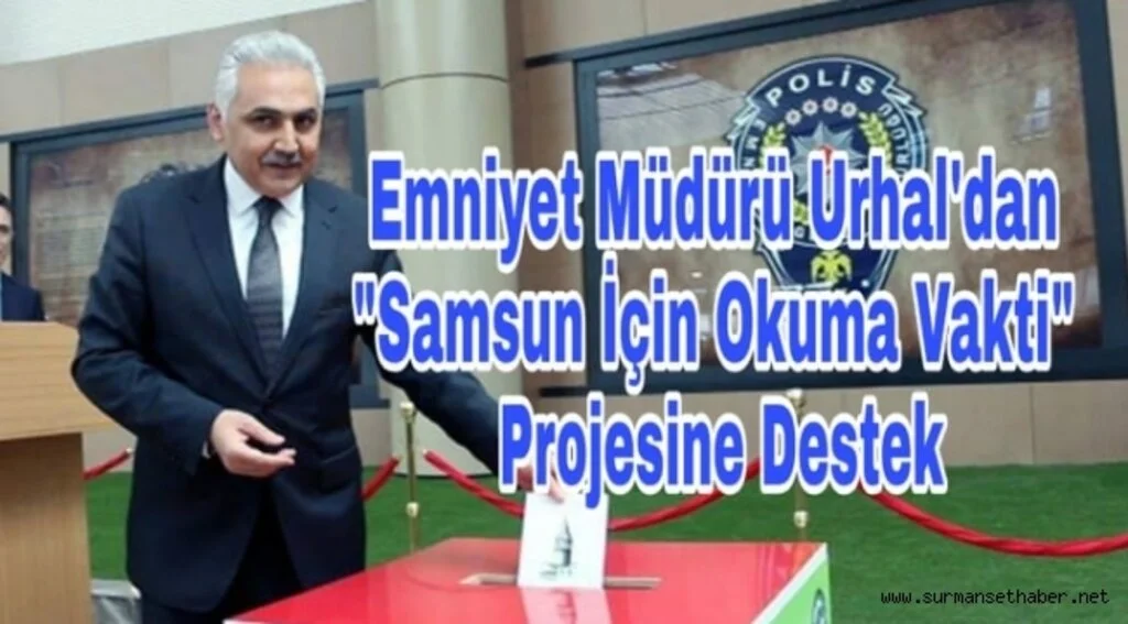 Emniyet Müdürü Ömer Urhal Projeye Kitap Bağışlayarak Destek Verdi