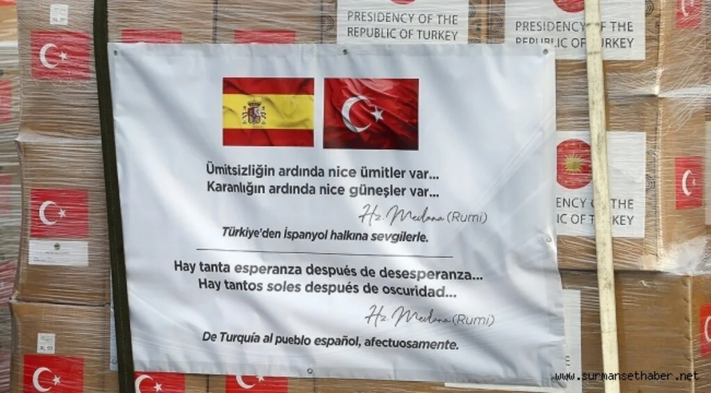 Türkiye İspanya ve İtalya'ya Tıbbi Yardım Gönderdi