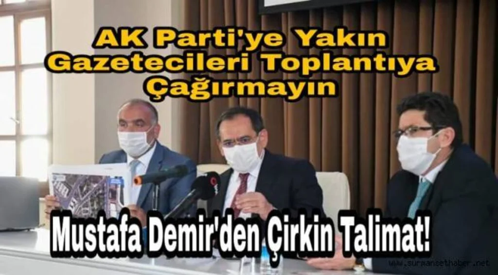 Başkan Mustafa Demir'den Çirkin Talimat 