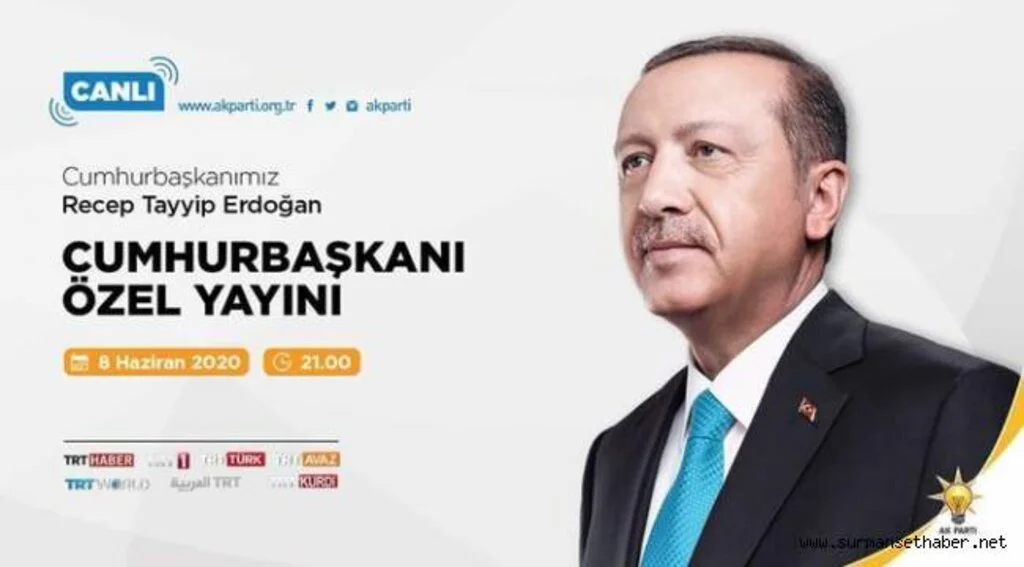 Cumhurbaşkanı Erdoğan Bu Akşam 21:00 'da TRT'de