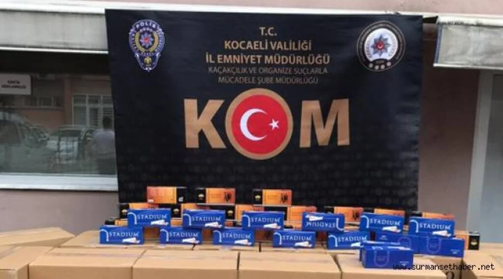 Kocaeli'de 1 Milyon 270 Bin Kaçak Makaron Ele Geçirildi