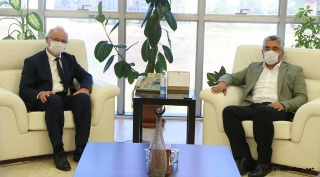 AK Parti İl Başkanı Ersan Aksu'dan Rektör Ünal'a ziyaret