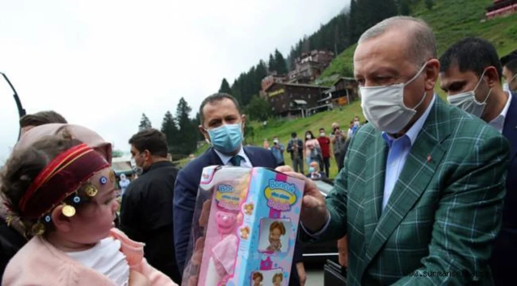 Cumhurbaşkanı Erdoğan, Ayder Yaylası'nda incelemelerde bulundu