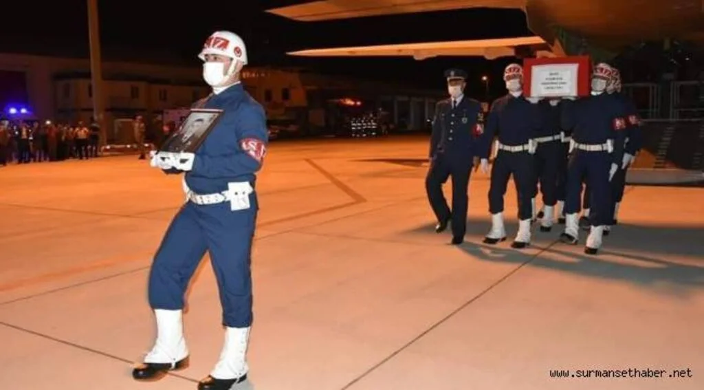 Samsun'lu Şehidin Naaşı Memleketine Geldi 