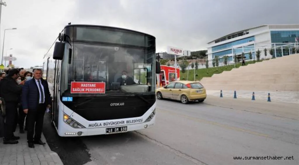 Büyükşehir'den Sağlık Çalışanlarına 11 İlçede Ücretsiz Servis