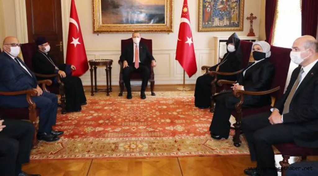 Cumhurbaşkanı Erdoğan, Türkiye Ermenileri Patriği Maşalyan ile bir araya geldi