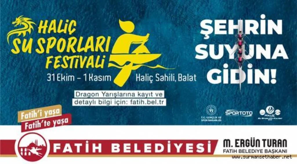 Fatih Belediyesi’nden Haftasonu Haliç Su Sporları Festivali 