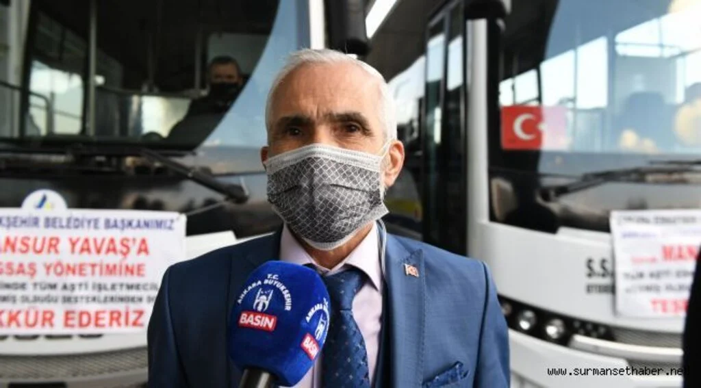 ESNAFA CAN SUYU VEREN MANSUR YAVAŞ’A TEŞEKKÜR