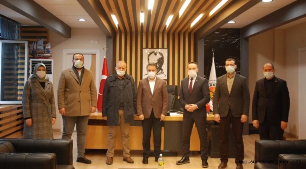 AK Parti İlçe Başkanı Köstek'den Cemil Deveci'ye Baş sağlığı Ziyareti.