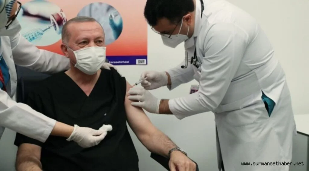 Cumhurbaşkanı Erdoğan, Koronavirüs Aşısı Oldu