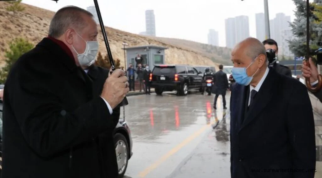 Cumhurbaşkanı Erdoğan, MHP Lideri Bahçeli'yi Evinde Ziyaret Etti.