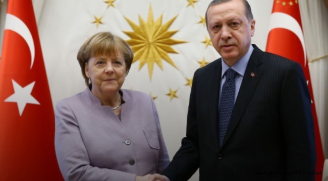Cumhurbaşkanı Erdoğan, Almanya Başbakanı Merkel ile görüşmesi gerçekleştirdi