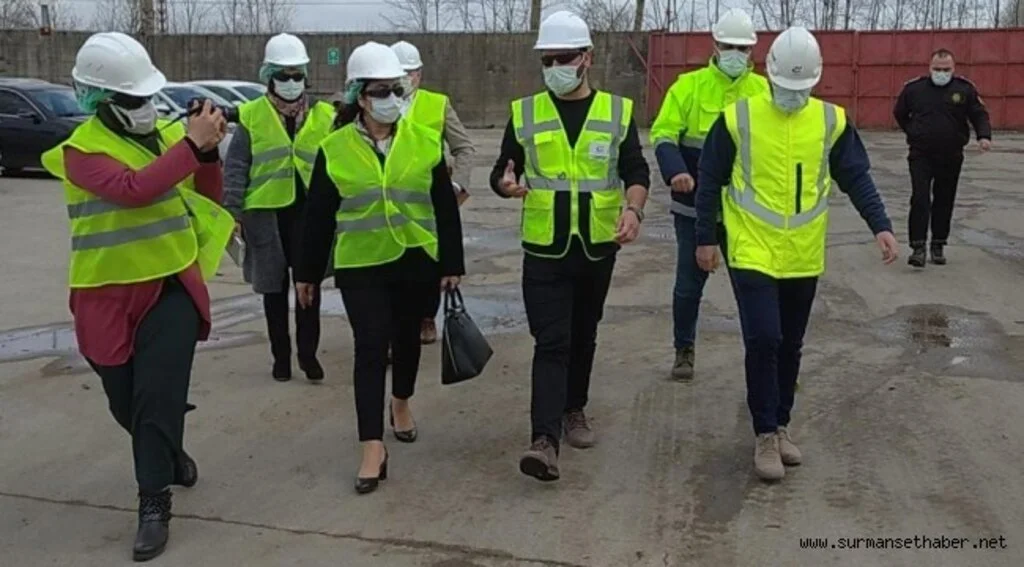 İYİ PARTİ ÇEVRECİLERİ SANTRALİ İNCELEDİ