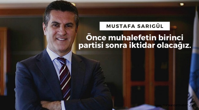 Mustafa Sarıgül: Halk  değişim istiyor