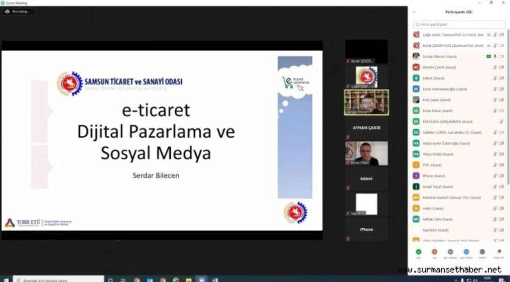 Samsun TSO’dan, “E-Ticaret ve Sosyal Medya” eğitimi