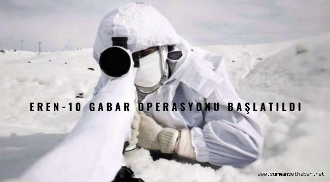 Şırnak-Siirt İllerinde Eren-10 Gabar Operasyonu Başlatıldı