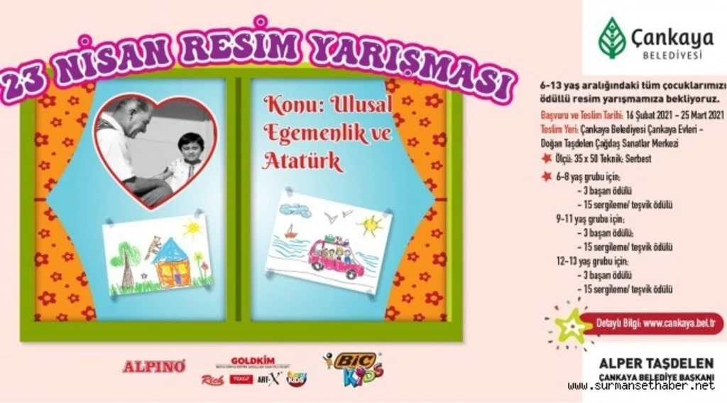 23 NİSAN RESİM YARIŞMASINDA SON GÜN 5 NİSAN