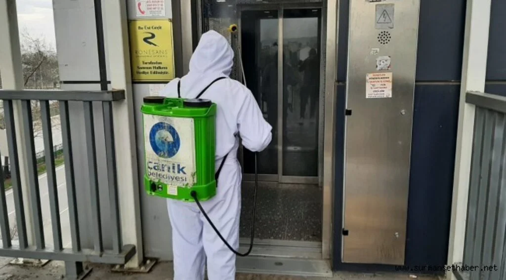 CANİK’TE 7442 BİNA DENZENFEKTE EDİLDİ