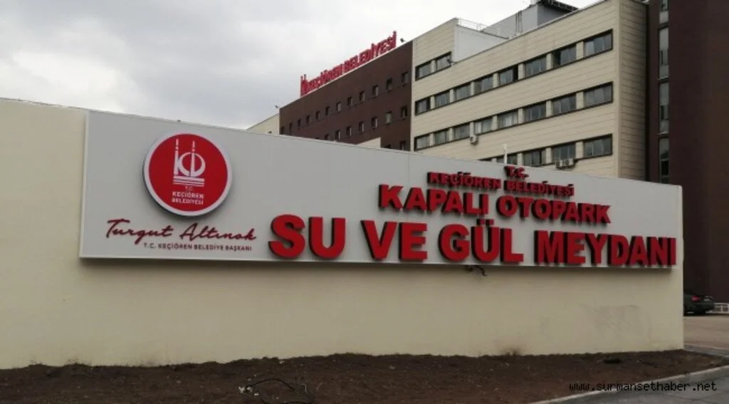 KEÇİÖREN’DE SU VE GÜL MEYDANI’NA KAPALI OTOPARK