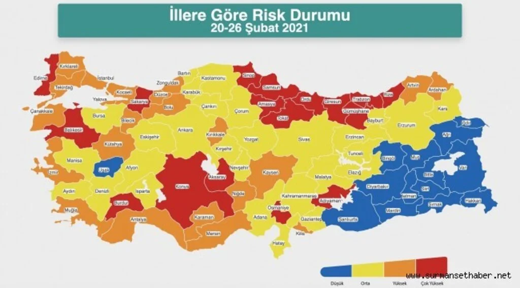  Sağlık Bakanı Fahrettin Koca haritayla uyardı